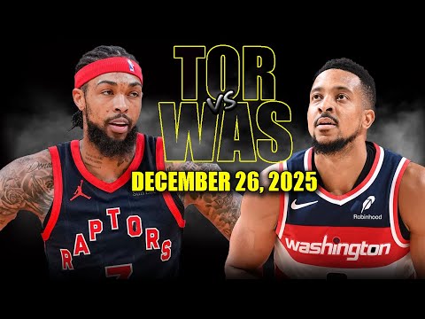 Toronto Raptors vs Washington Wizards Full Game Highlights – December 26, 2025 | NBA Season