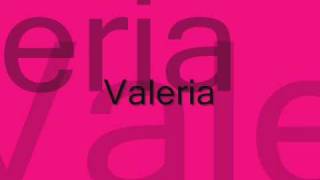 Gloria trevi - Valeria (lyrics)