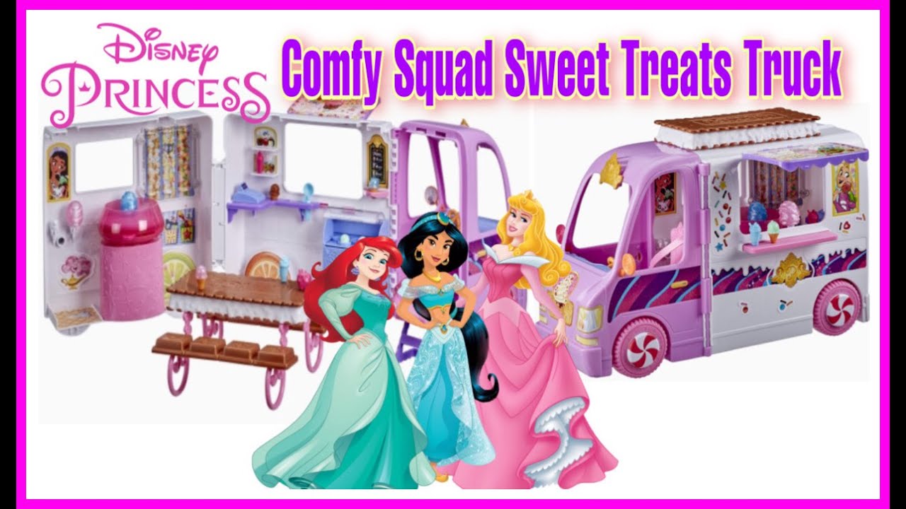 Disney Princesses Comfy Squad Sweet Treats Truck Unboxing| Pretend Play Ice Cream Shop with Sai