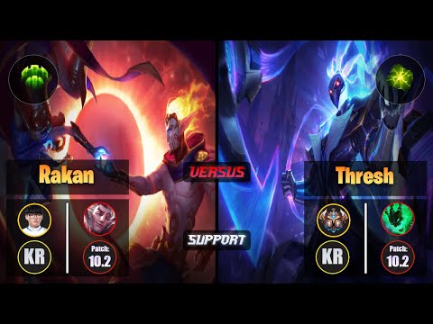 Hoit RAKAN (Support) [Guardian] VS THRESH - Challenger KR Patch 10.2