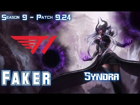 T1 Faker SYNDRA vs QIYANA Mid - Patch 9.24 KR Ranked