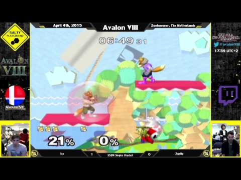 Avalon VIII - Ice (Fox) Vs Zgetto (Fox) - SSBM Singles Winners Semi Final