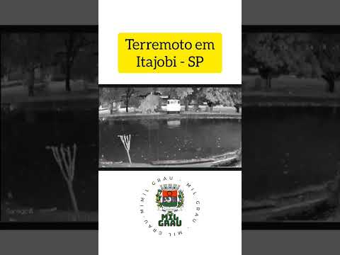 Câmera registra o exato momento do terremoto de magnitude 3.4 em Itajobi, São Paulo | #terremoto