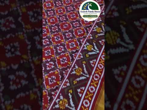 Red Jad Border Buttonfulbhat Motifs Chaniya Choli Dupatta Single Ikat 8 Ply Silk