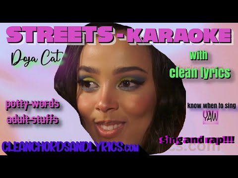 STREETS Doja Cat KARAOKE with CLEAN LYRICS