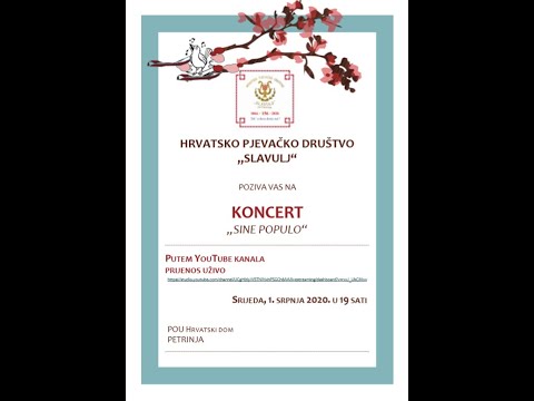 videozapis HPD Slavulj - Koncert Sine Populo