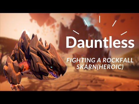 Dauntless: Fighting a Rockfall Skarn(Heroic) under 3 minutes.