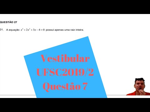 15. Vestibular UFSC 2019-2 Questão 7