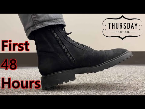 Thursday Casa Moto boots after 48 hours | Matte Black