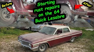 Starting rust repair on my wife&#39;s 1964 Buick LeSabre Part 1 of 2