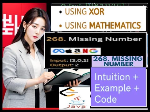 Leetcode 268 Missing Number Java Code Xor Method Simple Math Formula Step By Step Tutorial