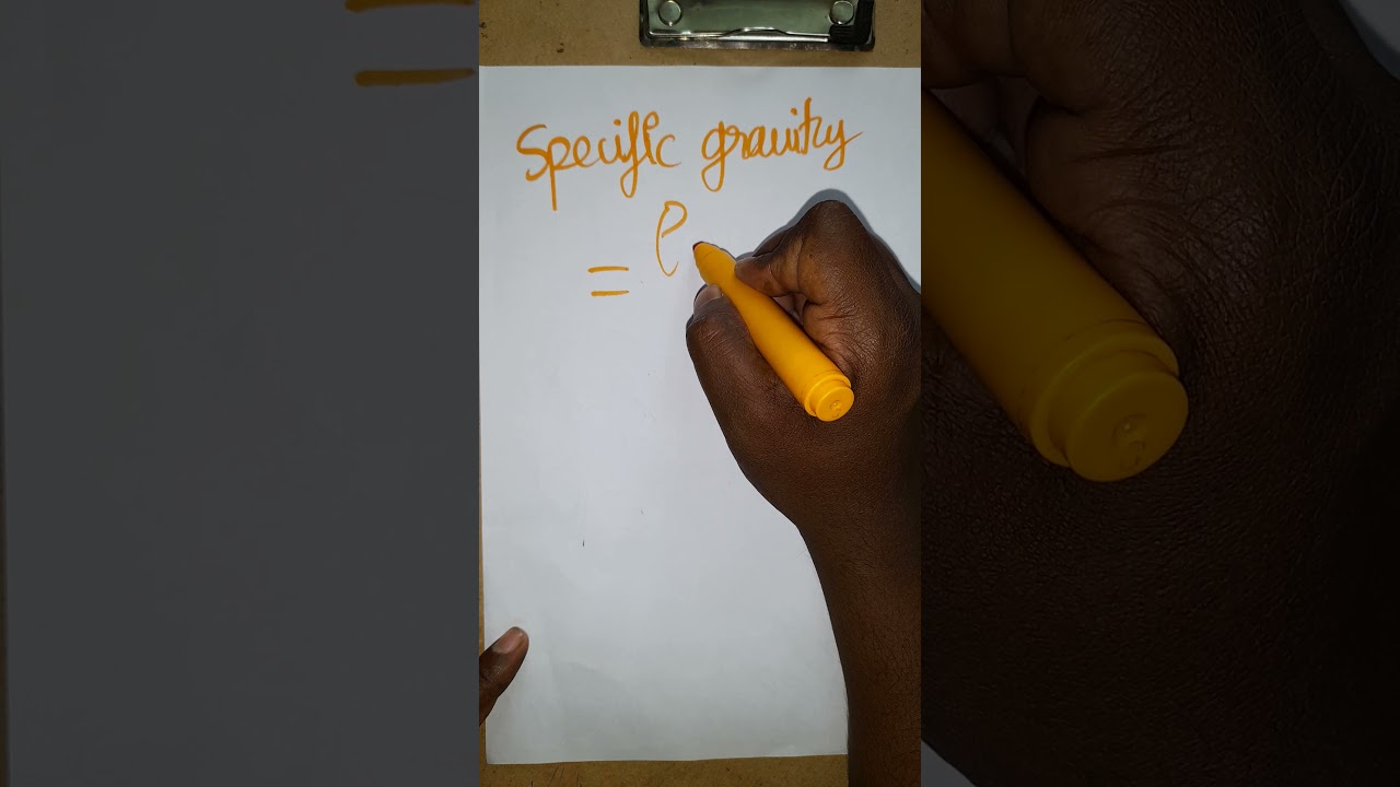 specific gravity