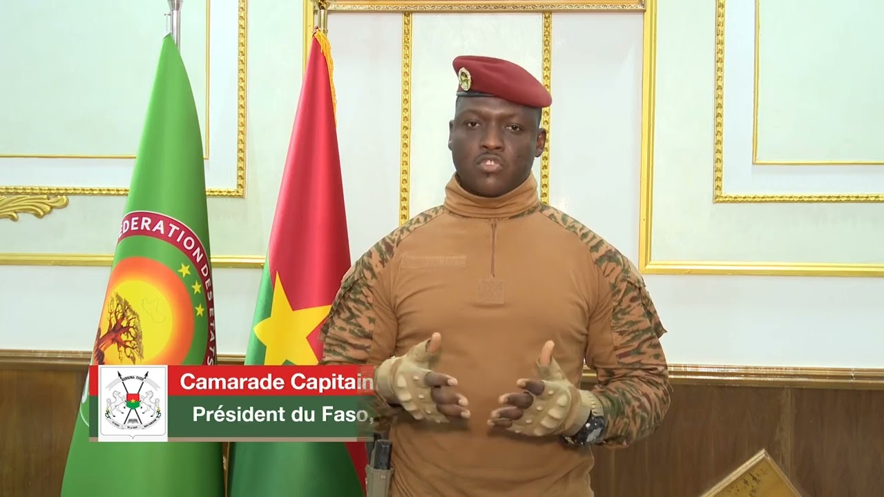 🇧🇫l Message du Capitaine Ibrahim TRAORE, Président du Faso, Chef de l'État. 