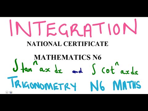 Mathematics N6 Integration Trigonometry Part 3 @mathszoneafricanmotives @mathwithlightone