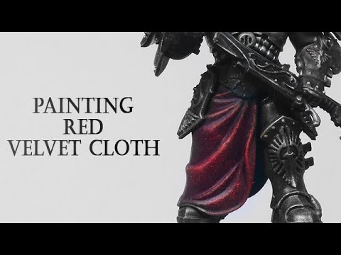 How to Easily Paint Textured Red Cloth