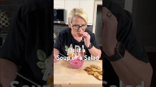 Easy few ingredient recipe but is it a soup or a salad ? #loladay #easyrecipe #tastetest #soup salad