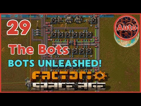 Setting Up Bots with Flying Robot Frames | Factorio Space Age New Player Guide | #29
