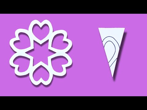 How To Make A Snowflake Out Of Paper | DIY Paper Snowflakes #1