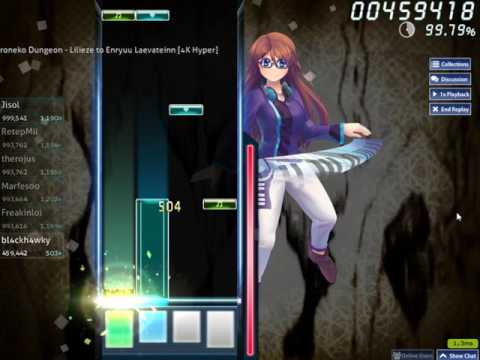 Osu Mania! 4K - Kuroneko Dungeon - Lilieze to Enryuu Laevateinn [Hyper]