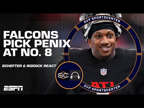 DRAFT STUNNER ???? Why did the Falcons pick Michael Penix Jr. at No. 8? | SC with SVP
