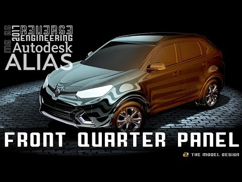 The Complete Guide to 3D Automotive Modeling Alias Tutorial Lesson 6 Front Quarter Panel
