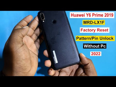 How To Hard Reset/Factory Reset Huawei Y6 Prime 2019 | MRD-LX1F Pattern/Pin Unlock Huawei Y6 2019