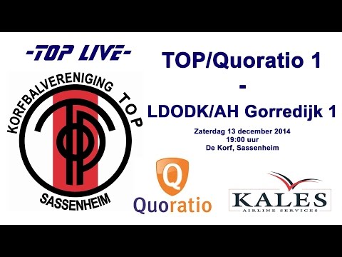 TOP/Quoratio tegen LDODK/AH Gorredijk, op zaterdag 13 december om 19:00 uur.