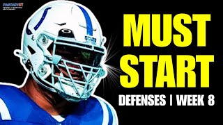 5 Must Stream Defenses for 2025 Fantasy Football Week 8