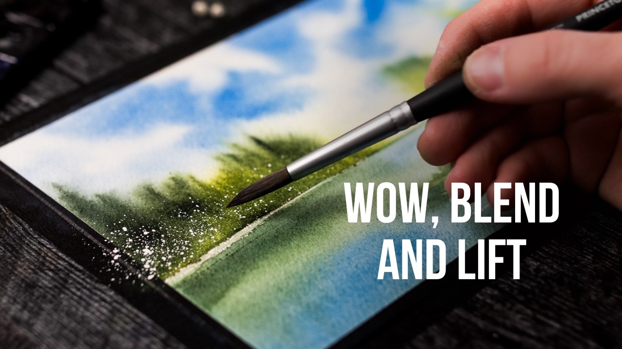 Struggling with Watercolor? Try This Easy Landscape