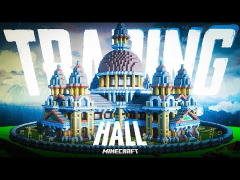 RAGE QUIT! EPIC TRADING HALL BUILD - MINECRAFT SURVIVAL #5