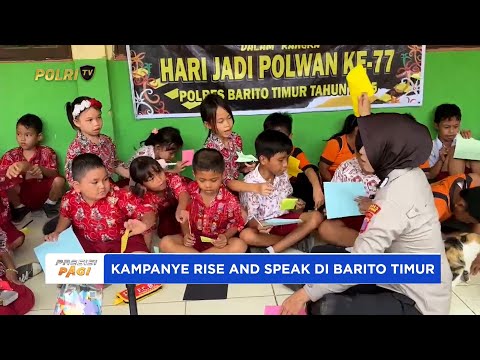 POLRES BARITO TIMUR KAMPANYE RISE AND SPEAK PERINGATI HARI JADI POLWAN KE-77