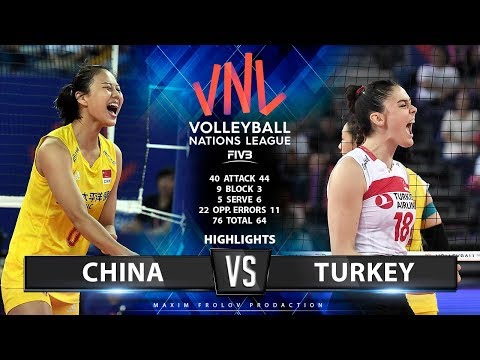 China vs Turkey  | Highlights | Women's VNL 2019