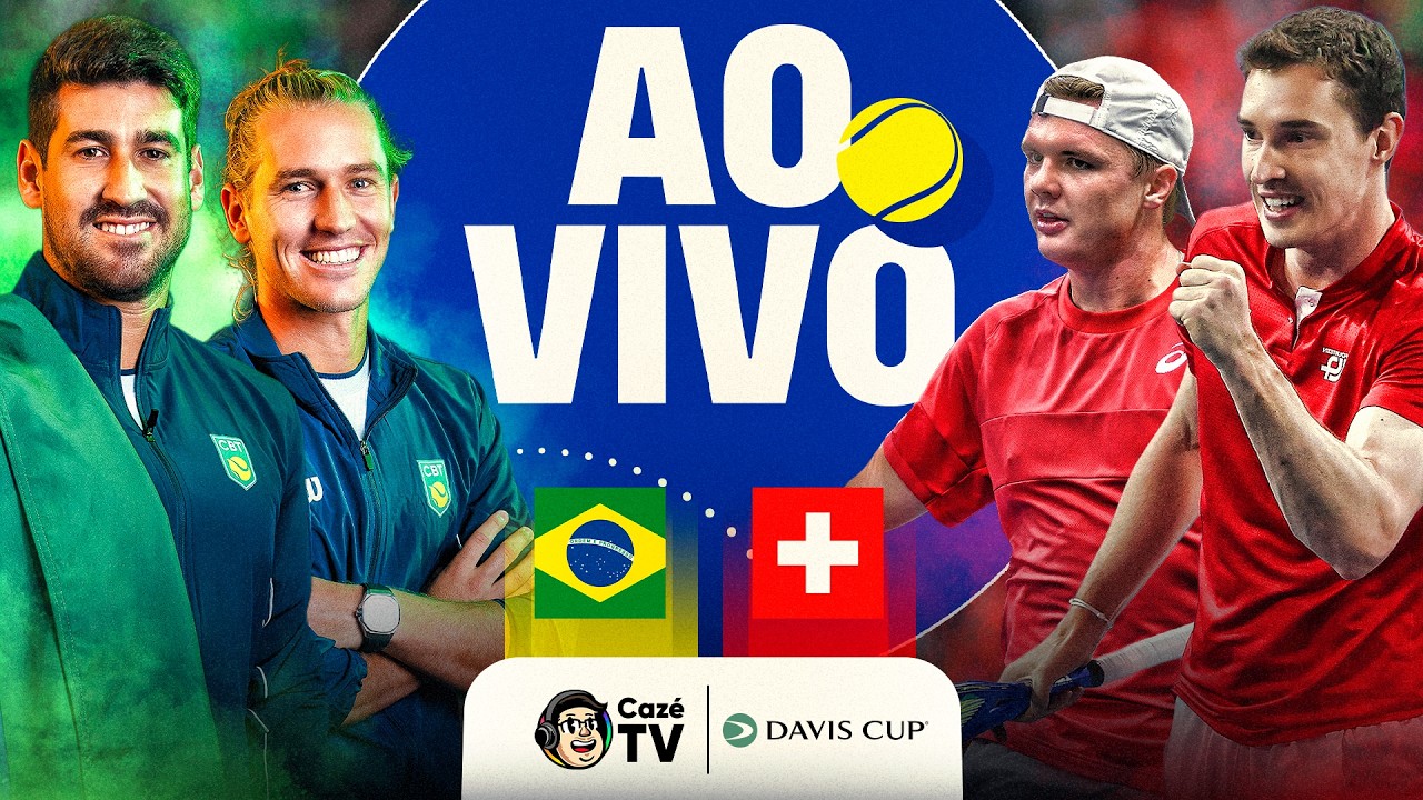 AO VIVO: ORLANDO LUZ E RAFAEL MATOS X JAKUB PAUL E DOMINIC STRICKER | BRASIL X SUÍÇA | COPA DAVIS