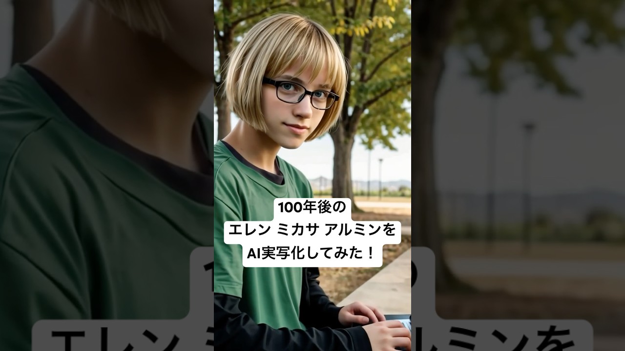 【進撃のスクールカースト】100年後のエレン、ミカサ、アルミンをAI実写化 #進撃の巨人 #attackontitan #実写化 #anime #アニメ #aiart #ai #shorts