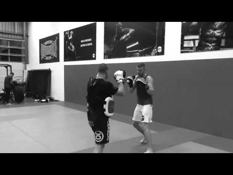 CFA fighter Stijn Snijder and Coach Hans Stringer