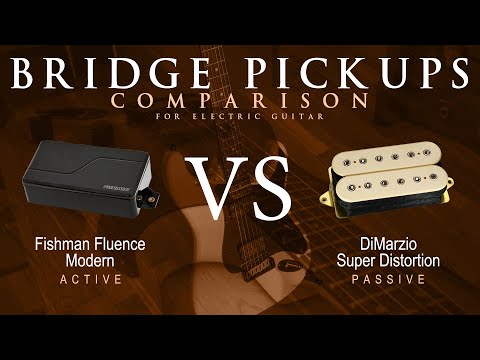 Fishman FLUENCE MODERN vs DiMarzio SUPER DISTORTION - Bridge Guitar Pickup Comparison Tone Demo