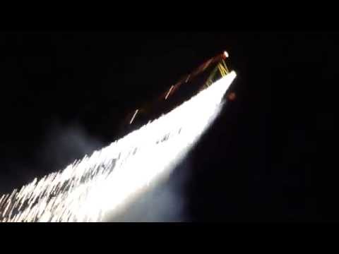 Gene Soucy aerobatic night flight with fireworks at Oshkosh