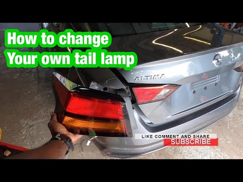 Replacing the tail lamp on a nissan altima 2019 and up