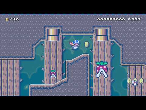 [SDW2] 3-3 Banana Bread Bridge by brilliance - Super Mario Maker 2 - No Commentary 1bz