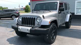 2014 Jeep Wrangler Unlimited Sahara 4x4 call 765-456-1788 @ www.tonyspreowned.com