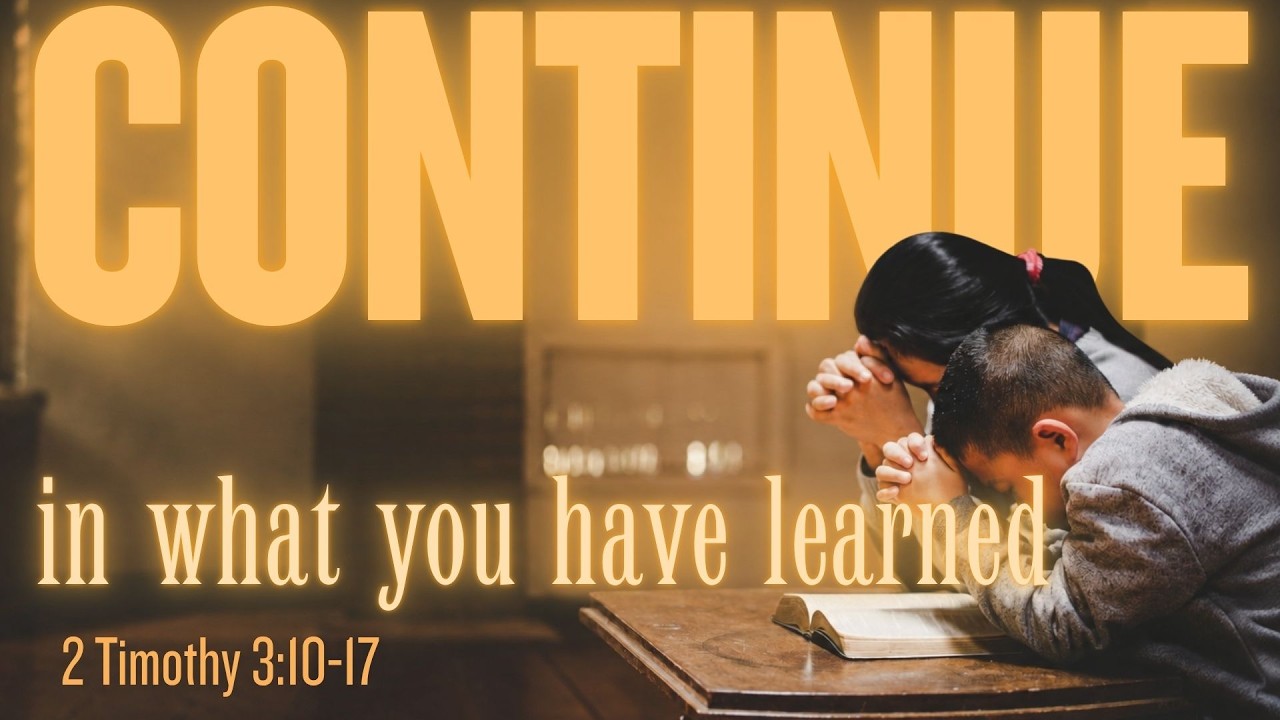 Continue in what you have learned