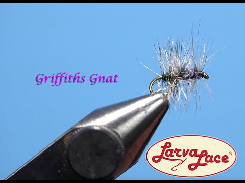 Two-Tone Griffiths Gnat – Best Midge Dry Fly – Larva Lace Fly Tying Tutorial Midge Dry Fly Small Fly