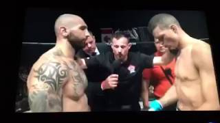 David Showtime Perron vs Ash - MMA - BFL 49 - toehold submission