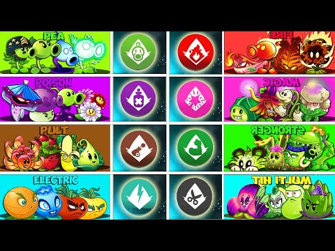 Pvz 2 TOURNAMENT 8 Team Plants - PEA x POISON x FIRE x PULT x MUSCLE x SPEAR x ELECTRIC x MAGIC