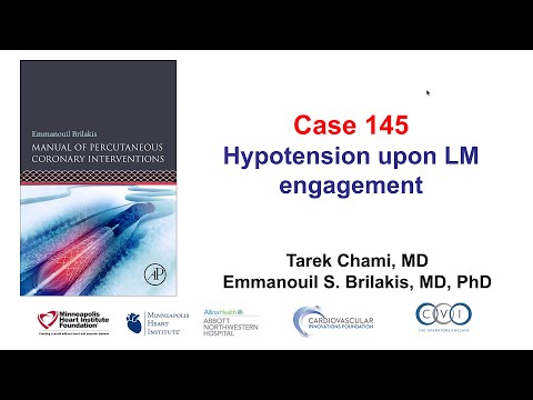 Case 145: PCI Manual - Hypotension after left main engagement