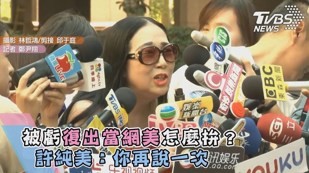 被虧復出當網美怎麼拚? 許純美:你再說一次
