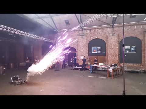 Stage mine purple Stars + silver glitter 25ft