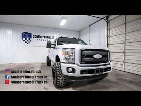 2015 Ford F250 6.7 Powerstroke Turbo Diesel Color Matched Bumpers, Grille Surround and Emblems