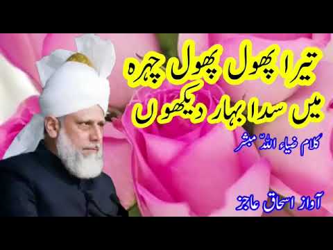 Tera Phool Phool Chehra/Ishaq Aajiz/تیرا پھول پھول چہرہ میں سدا بہار دیکھوں  کلام ضیا اللہ مبشر