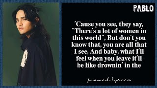 Download lagu PABLO - Drowning in the Water Lyrics (Framed) mp3